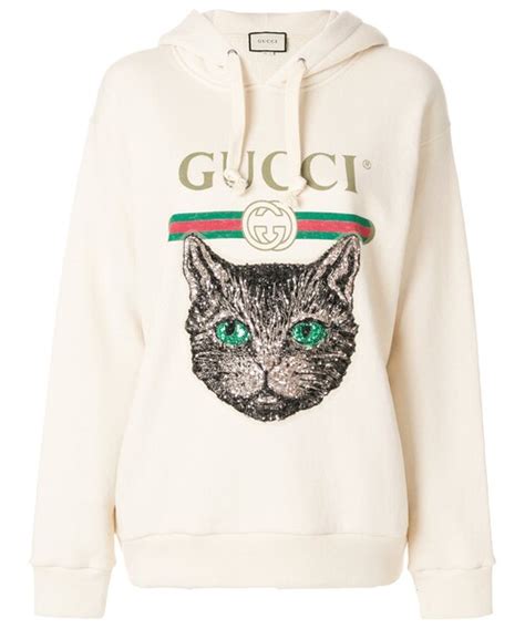 gucci logo with cat hoodie|gucci hoodie reflective.